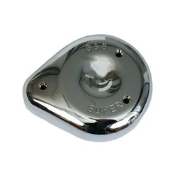 S, Super E/G air cleaner cover. Chrome