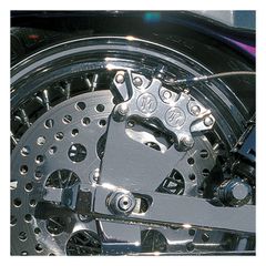 PM, rear 4-p caliper bracket, 11.5". Chrome-thumb-1