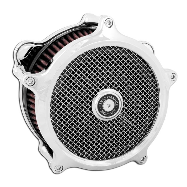 PM, 'Super Gas Interchange' air cleaner kit. Chrome