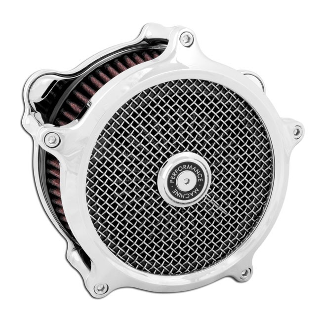 PM, 'Super Gas Interchange' air cleaner kit. Chrome