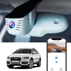 Audi Q3 8U (Factory Look Parking monitor option) 4K OEM Κάμερα Καταγραφής - Διπλό Κρυφό DVR 4K για AUDI Q3 (2011-15) μαύρο ή γκρι