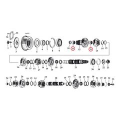 JIMS, needle bearing, mainshaft 5th gear