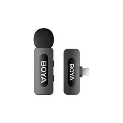 BOYA Μικρόφωνο Wireless BY-V1 V2.0 2,5 GHz με 1 πομπό και 1 δέκτη (Lightning) Black EU