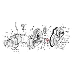Sprocket shaft bearing spacer shim .104"