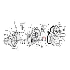 Sprocket shaft bearing spacer shim .114"