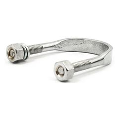 U-bolt kit, jiffy bracket.With nuts. Chrome-thumb-1