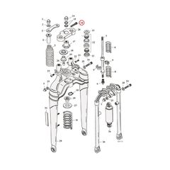 SCREW UPPER TRIPLE CLAMP, SOFTAIL SPRING