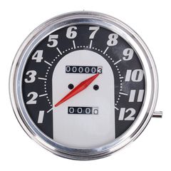 FL speedometer, '62-67 electra face', black/silver. 1:1 MPH