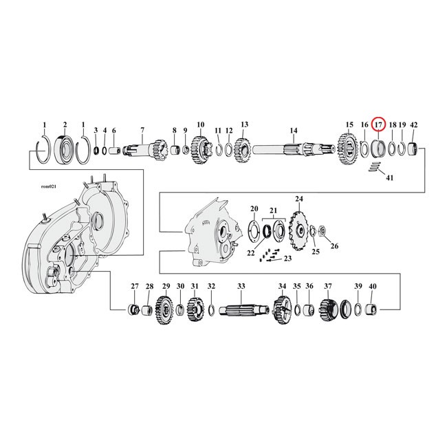 JIMS, BEARING RACE MAINSHAFT. STD