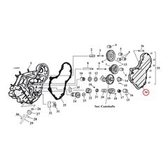 S, 54-62 generator cam cover kit. For OEM/S cases