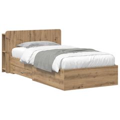 Σκελετός κρεβατιού με αποθήκευση Artisan Δρυς 90 x 190 cm 3433709