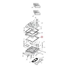 Cometic, lower rocker cover gasket. Cork
