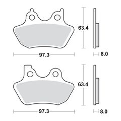 SBS, brake pads. Street Excel Sinter-thumb-1