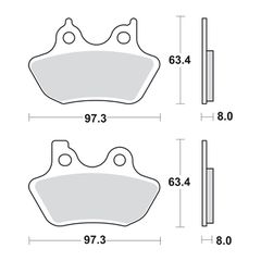 SBS, brake pads. Street Excel Sinter-thumb-1
