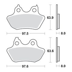 SBS, brake pads. Street Excel Sinter-thumb-1