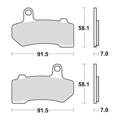 SBS, brake pads. Street Excel Sinter-thumb-1