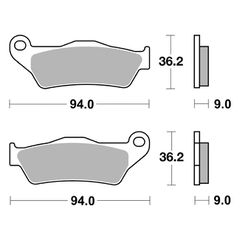 SBS, brake pads. Street Excel Sinter-thumb-1