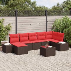 Σετ Καναπέ Κήπου 8 τμχ. Καφέ συνθετικό ρατάν 3347164