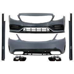 Plíres kit amaxómatos me ákres sigastíra katállhlo gia Mercedes C-Class W205 Sedan (2014-2020) C63s Edition 1 Schediasmós