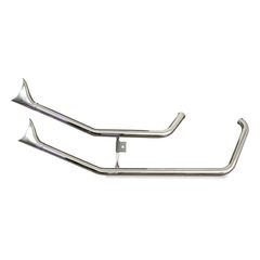 Paughco, Upswept Fishtails exhaust. Chrome