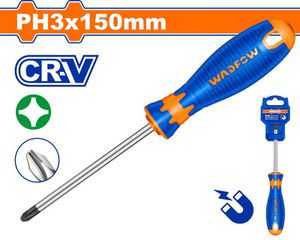 Wadfow WSD2236 Κατσαβίδι Μακρύ Σταυρός Μεγέθους PH3 X 150mm