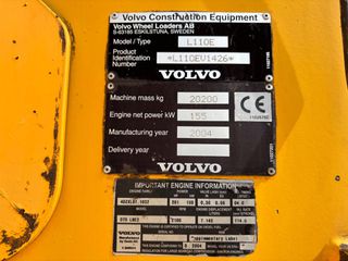 Φορτωτής Με Λάστιχα Volvo 2004 L110E-thumb-9