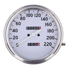 FL speedometer, '36-40 face', White. 1:1 KMH