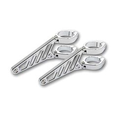 Fingers, Adj. headlamp bracket assembly long 35-37mm. Chrome