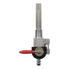 RED HANDLE PETCOCK, DOWN OUTLET