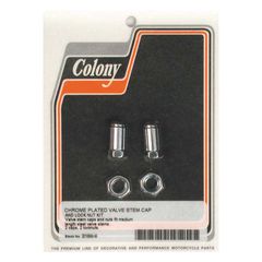 COLONY VALVE STEM CAPS. MEDIUM LENGTH