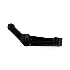 PM, radial mount caliper bracket. Black, left front