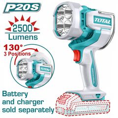 TWLI20885 Προβολέας LED Μπαταρίας 2.500lm 20V (Solo) - SOLO - TOTAL (#TWLI20885)