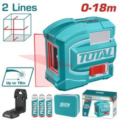 Total TLL156503 Αυτορυθμιζόμενο Γραμμικό Αλφάδι Laser Κόκκινης Δέσμης 1.5V με Εύρος Εργασίας 7m