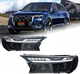 ΦΑΝΑΡΙΑ ΕΜΠΡΟΣ Audi Q7 Headlights LED laser daytime running lights, and sequential turn signals upgrade for 2020-2025