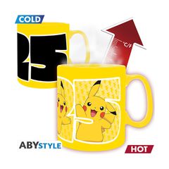 Abysse: Pokémon - Pikachu 25 Heat Change Mug (460ml) (ABYMUGA155)