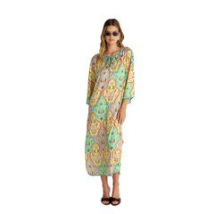 Blu4u Γυναικείο Καφτάνι Μακρύ Lila Damask SS '26