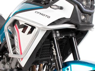 Hepco Becker/ Προστατευτικές μπάρες ρεζερβουάρ CFMoto 450 MT (2024-) silver (5027678 00 09)