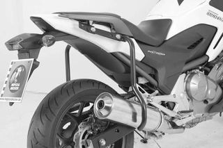 Hepco Becker/ Προστατευτικές μπάρες πίσω Honda NC 700 S (2012-2013) / 750 S / DCT (2014-2020) (504970 00 01)
