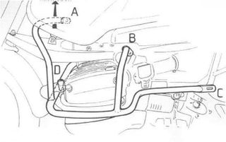 Hepco Becker/ Προστατευτικές μπάρες κινητήρα BMW R 1150 GS (2000-2004) / Adventure (2001-2005) silver (502915 00 09)