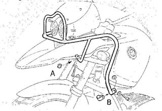 Hepco Becker/ Προστατευτικές μπάρες ρεζερβουάρ BMW R 1150 GS (2000-2004) / Adventure (2001-2005) black (μόνο σε συνδυασμό με κάγκελα 502915) (502916 00 01)