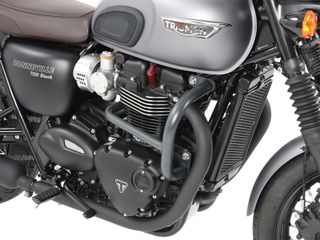 Hepco Becker/ Προστατευτικές μπάρες κινητήρα Triumph Bonneville T100 / Black (2017-2025) chrome (5017559 00 02)