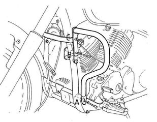 Hepco Becker/ Προστατευτικές μπάρες κινητήρα Yamaha XVS 650 Drag Star (1996-2003) (501412 00 02)