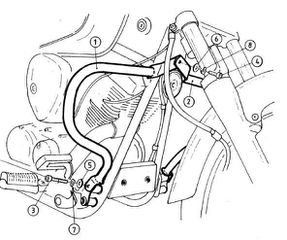 Hepco Becker/ Προστατευτικές μπάρες κινητήρα Yamaha XVS 125 / 250 Drag Star (2000-2004) (501436 00 02)
