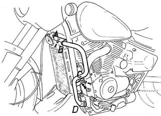Hepco Becker/ Προστατευτικές μπάρες κινητήρα Suzuki VZ 800 Marauder (1996-2003) (501310 00 02)