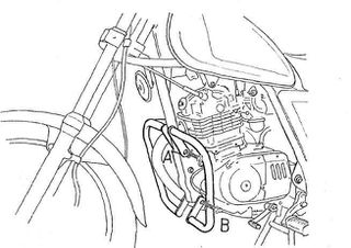 Hepco Becker/ Προστατευτικές μπάρες κινητήρα Suzuki GN 125 (1991-1996) (501311 00 02)