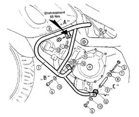 Hepco Becker/ Προστατευτικές μπάρες κινητήρα Suzuki SV 650 / S (1999-2002) (501316 00 01)