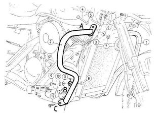 Hepco Becker/ Προστατευτικές μπάρες κινητήρα Suzuki VZ 1600 Marauder / M 1600 Intruder (2004-2005) (501318 00 02)