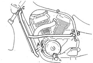 Hepco Becker/ Προστατευτικές μπάρες κινητήρα Suzuki VS 750 / 800 (1986-2000) (501303 00 02)