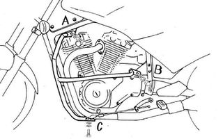 Hepco Becker/ Προστατευτικές μπάρες κινητήρα Suzuki VX 800 (1990-1995) (501304 00 02)
