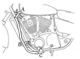 Hepco Becker/ Προστατευτικές μπάρες κινητήρα Honda VT 1100 C2 Shadow (1995-2000) (501111 00 02)